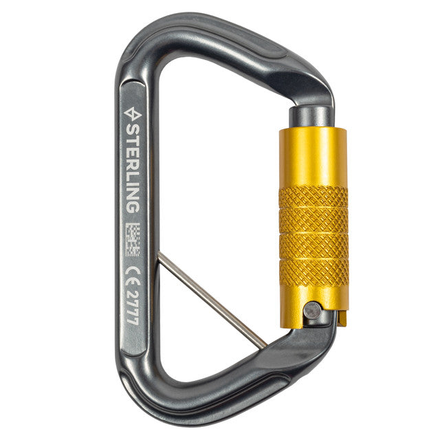 Sterling SafeD Carabiner w/ Lanyard Pin