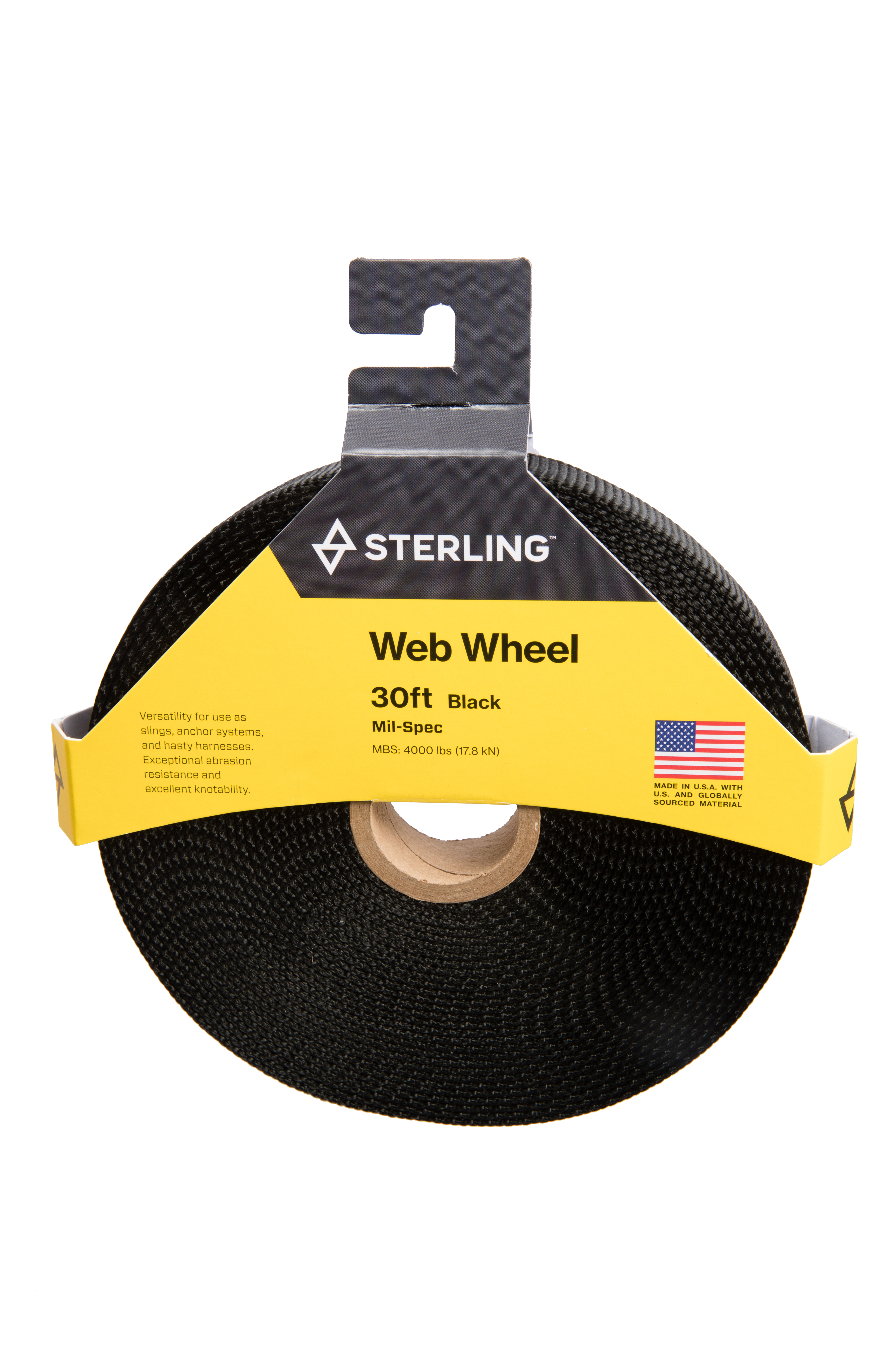 Sterling 1" Tubular Mil Sp Web Wheel